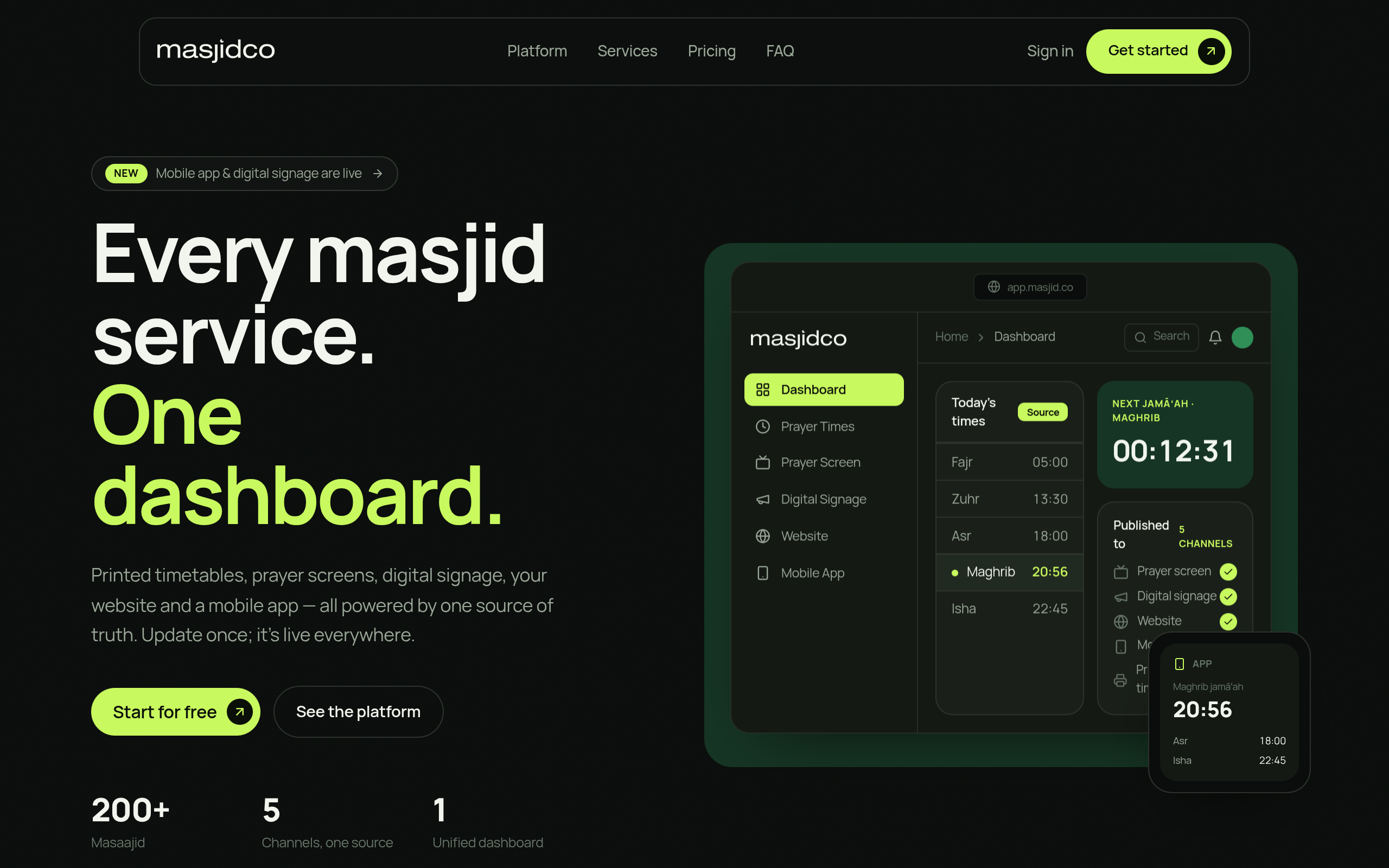 MasjidCo preview